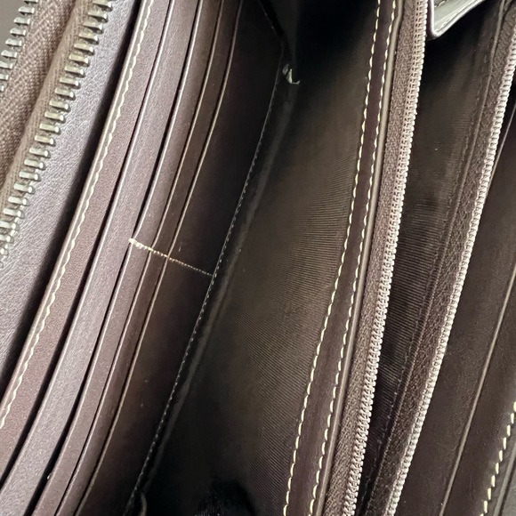 Authentic Gucci double  Zip top handle Clutch Bag - Picture 14 of 16